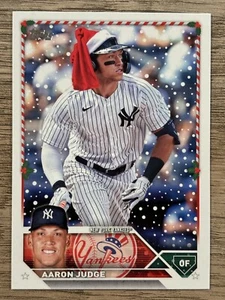 Aaron Judge 2023 Topps Holiday Santa Hat SP #H1 - New York Yankees - Picture 1 of 2