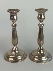 Sterling Silver International/Lord Saybrook 9.5" Weighted Candle Holders - Bild 1 von 5