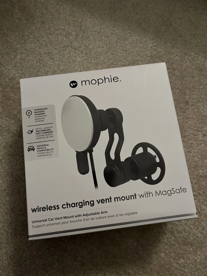 Montaje/cargador de ventilación para teléfono Mophie MagSafe Foto 1 de 2