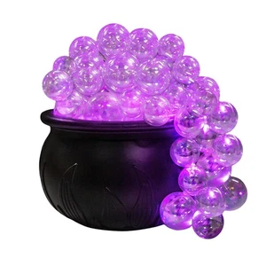 Halloween Purple Witch Jar Candy Jar Witch Bucket Party Table Ornament Decor - Picture 1 of 9