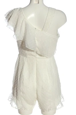 BOOHOO Jumpsuit Damen Hose Gr. DE 38 weiß Elegant - Bild 1 von 4