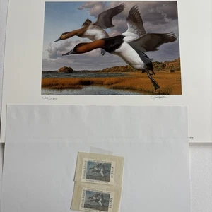 1989 First of State RHODE ISLAND 2 Duck Stamp & Print Signed by ROBERT STEINER - Picture 1 of 9