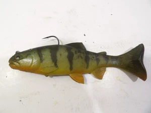 Huddleston Deluxe Soft Body Forellen Swimbait, 6" Yellow Perch, Angelköder - Bild 1 von 5