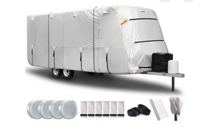 Cubierta de almacenamiento para remolque de viaje de 18 a 20 pies impermeable, protector UV, resistente al desgarro - Imagen 1 de 1