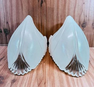 Antigua pantalla deslizante Art Deco Batwing para araña o apliques B5 Foto 1 de 4