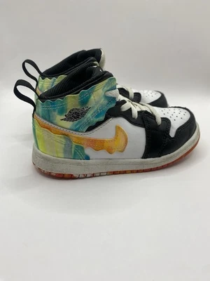 Jordan 1 Mid Wavy Toddler Size 9c DJ06564-038 Air Jordan Drip Hard to Find - Image 1 of 4