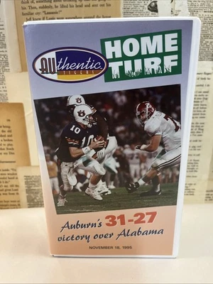 Auburn Tigers Home Turf - Auburn's 31-27 Victory Over Alabama 1995 VHS Football - Image 1 of 4