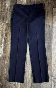 Ann Taylor Straight Leg Hose 4 Navy Blau Mid Rise Stretch - Bild 1 von 4