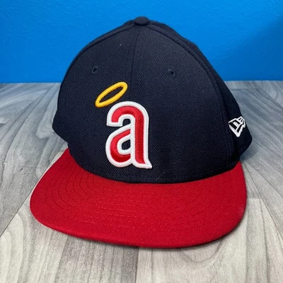 New Era CALIFORNIA ANGELS MLB Cooperstown Collection 59Fifty Fitted Hat 7 3/8 - Image 1 of 4