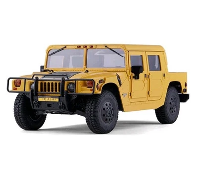 FMS 1/12 2006 Hummer H1 Alpha RTR Yellow 4 wheel steering 4wd  NewInBox - Image 1 of 4
