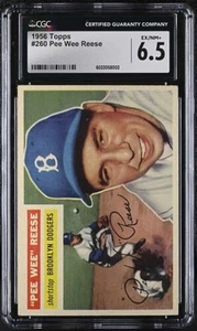 1956 TOPPS #260 PEE WEE REESE CGC 6.5 EX/NM+ DODGERS 3191 - Picture 1 of 2