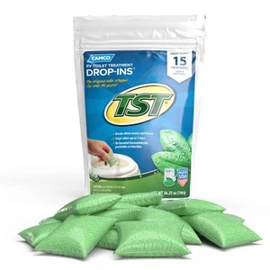 Camco Tst Rv Deodorante WC Elimina Odori 15 Conti per Serbatoi Nero - Foto 1 di 8