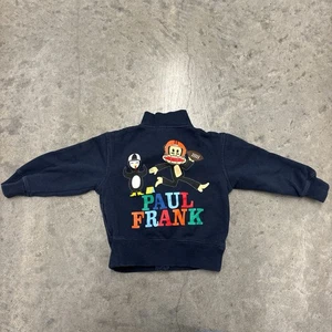Boys Y2K Paul Frank 2009 Zip Up Jacket Size 3T - Picture 1 of 4