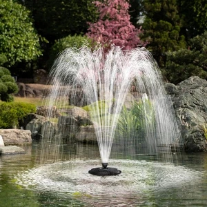 Biling Pond Fontana Galleggiante con Pompa Fontana 2500L/H, LED che Cambia Colore - Foto 1 di 8