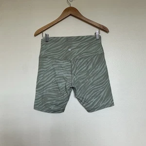 Pantalones Cortos Lululemon Align Talla 10 Yoga Gimnasio Fitness Estampado Tigre Motociclista - Imagen 1 de 4