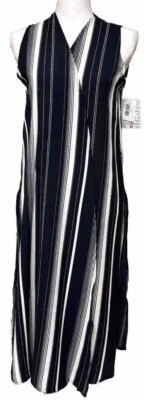 Colete LuLaRoe S Joy #5153 - Listras brancas azul marinho - Pequeno - Imagem 1 de 2