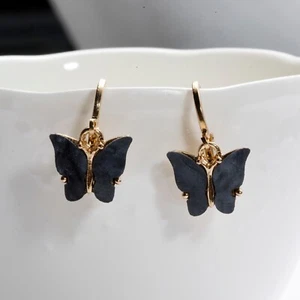 New Fashion Small Butterfly Cute Earring Colorful Jewelry for Women Stud Acrylic - Picture 1 of 7