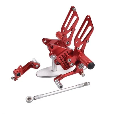 Red CNC Rearset Footpegs Rear set Pedal For Ducati 749/999/R/S 2003-2006 - Image 1 of 3