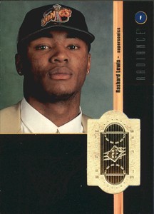 1998-99 SPx Finite Radiance Supersonics Basketball Card #240 Rashard Lewis/1500