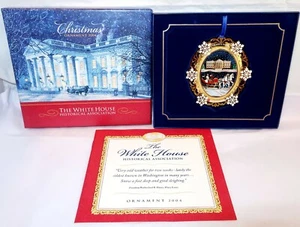 2004 White House Historical Association Christmas Ornament Box Rutherford Hayes - Picture 1 of 3