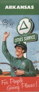 Mapa de ruta de Cities Service 1960: Arkansas NOS - Imagen 1 de 1