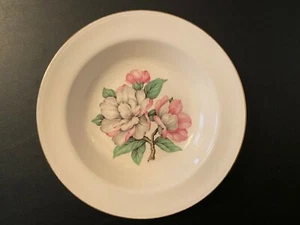 Homer Laughlin Cunningham & Pickett Magnolia rimmed soup bowl Alliance Ohio - Picture 1 of 3