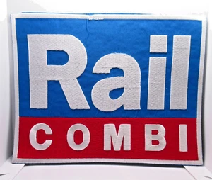 Chaqueta Rail Combi Parche Grande Bordado Logotipo Trasero Rojo Blanco Azul - Imagen 1 de 7