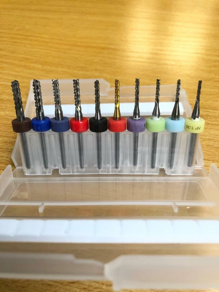 Carbide End Mill Engraving Bits Carbide End Mill PCB 10pcs 3.175mm 1.3-3.175mm