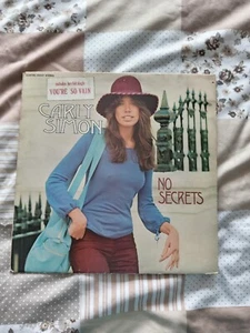 CARLY SIMON NO REGRETS ELEKTRA RECORDS GOOD CONDITION - Picture 1 of 5