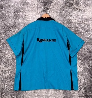 Vintage Roseanne Show Bowling Shirt XXL Mens Embroidered Cast Crew Button Down - Image 1 of 4