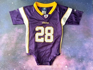 Reebok Adrian Peterson 24 Monate Minnesota Vikings NFL KLEINKIND BABY Trikot Größe 24M - Bild 1 von 11
