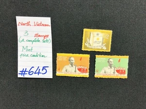 Sellos de Vietnam del Norte, 3 estampillas como nuevas, SCV 2009 = $10,50, #645 - Imagen 1 de 2