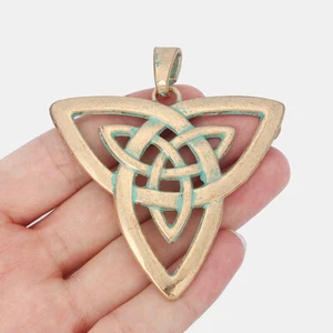 5PCS Large Celtic Keltic Knot Smybol Charms Pendant for Necklace Findings Making - Picture 1 of 3