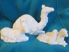 Vintage Avon Nativity Collectibles Camel Donkey Sheep White Porcelain Figurines