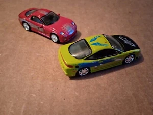 Racing Champions - Mazda RX-7 & Mitsubishi Eclipse - Rare Rear Spoiler Delete - Picture 1 of 6