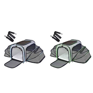 Pet Bags for Travel Foldable Mesh Pet Carrier Portable Pet Carrier Outdoor - Picture 1 of 15