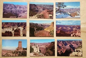 9 DECKLE EDGED VINTAGE GRAND CANYON POSTCARDS - Picture 1 of 2