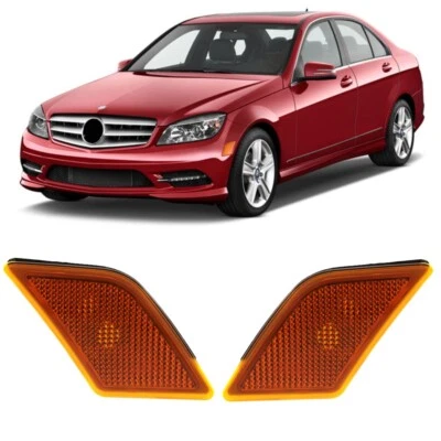 For 2008 2009 2010 2011 Mercedes-Benz C350 Side Marker Light Pair MB2554100 - Image 1 of 4