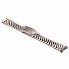 Hollow Curved Stainless Steel Jubilee Bracelet Replace Watch Band Strap 18-22mm