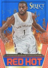 2013-14 Select Basketball Red Hot Prizms Blue #30 Tyreke Evans 17/49 