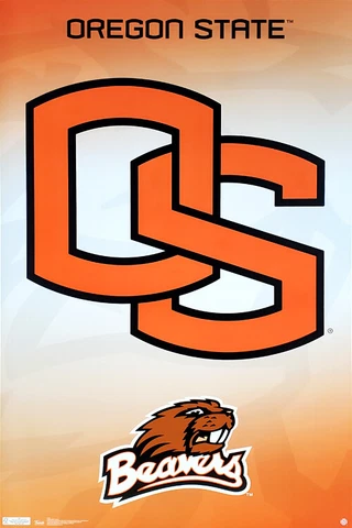 OREGON STATE BEAVERS Official NCAA Sports Team Logo 22x34 Wall POSTER Cover