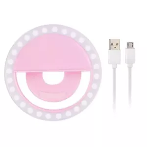 Selfie Ring Light Rechargeable Portable Clip-on Selfie Fill Light with 36 LED - Picture 1 of 7