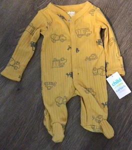 child of mine baby boy one piece footed sleeper newborn - Picture 1 of 2