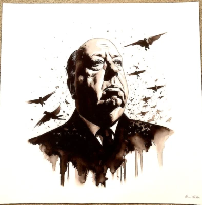 Chris Boyle Alfred Hitchcock Druck Artist Proof 2/10 - Bild 1 von 4