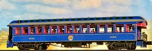 Lionel 2427570 - B&O königsblauer Einzelaussichtswagen aus 2er Pack C, Spur O - Bild 1 von 14