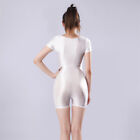 Lady Shiny Tights Jumpsuits Bodysuits Catsuit Overalls Shorts Sexy Oiled Fashion