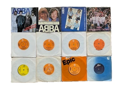 Abba 12 Record Vinyl LP 7" Single & Album Bundle Joblot Wholesale - Image 1 of 4