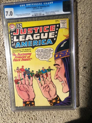 Justice League of America #10 CGC 7.0  1st Felix Faust 1962 Silver Age - Image 1 of 4