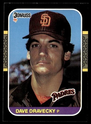 1987 Donruss Dave Dravecky San Diego Padres #187 - Image 1 of 2