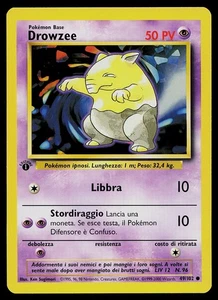 Pokemon Card - Drowzee 1st Edition Italian Base Set 49/102 Common - Picture 1 of 2
